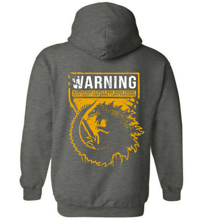 Godzilla Art Hoodie - WARNING GODZILLA