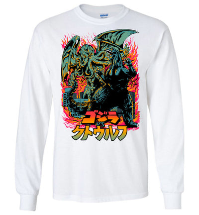 Godzilla Art T-shirt - GODZILLA VS. CTHULHU