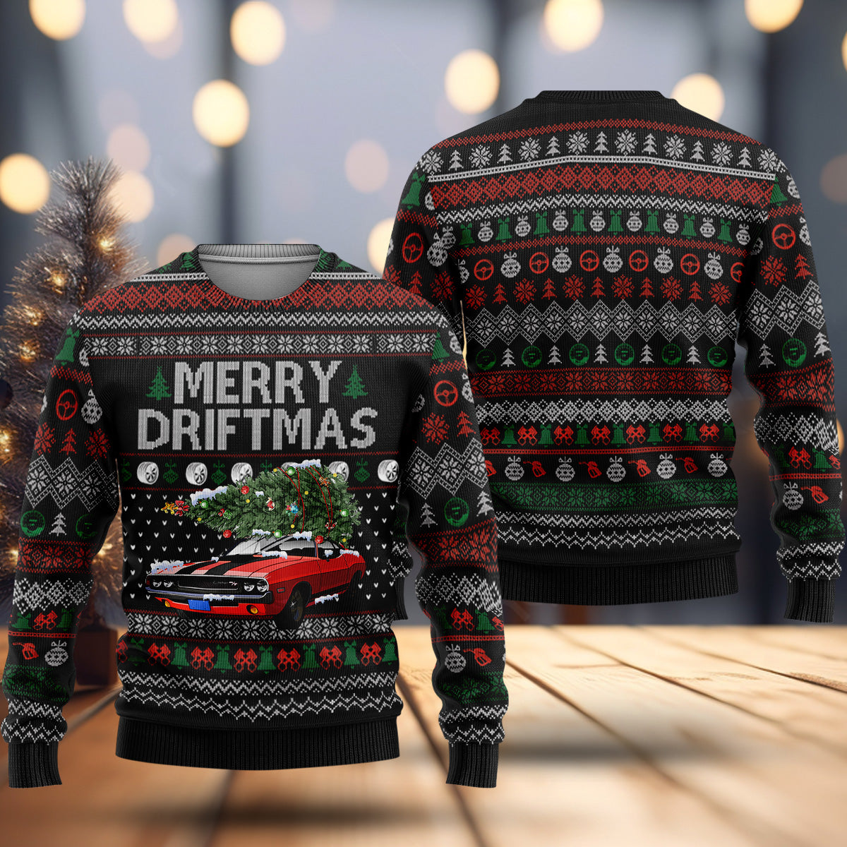 2023 Challenger Christmas Sweater - Challengers with Christmas Trees