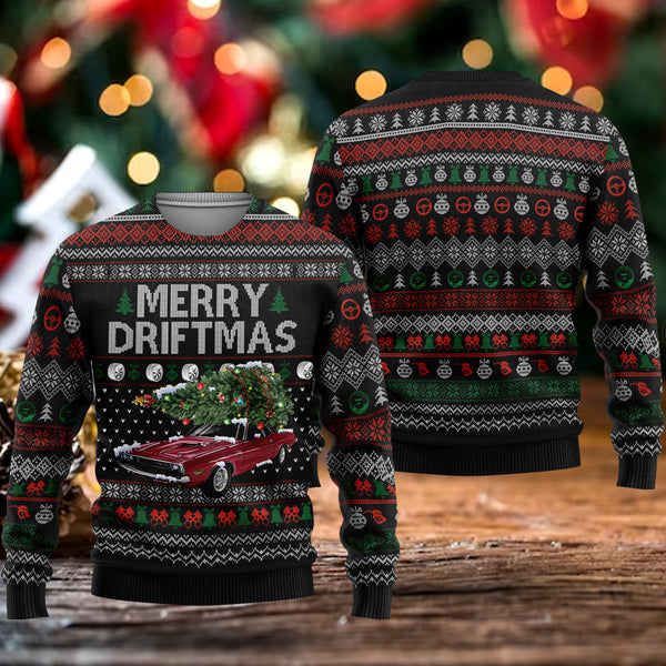 2023 Challenger Christmas Sweater Challengers with Christmas Trees