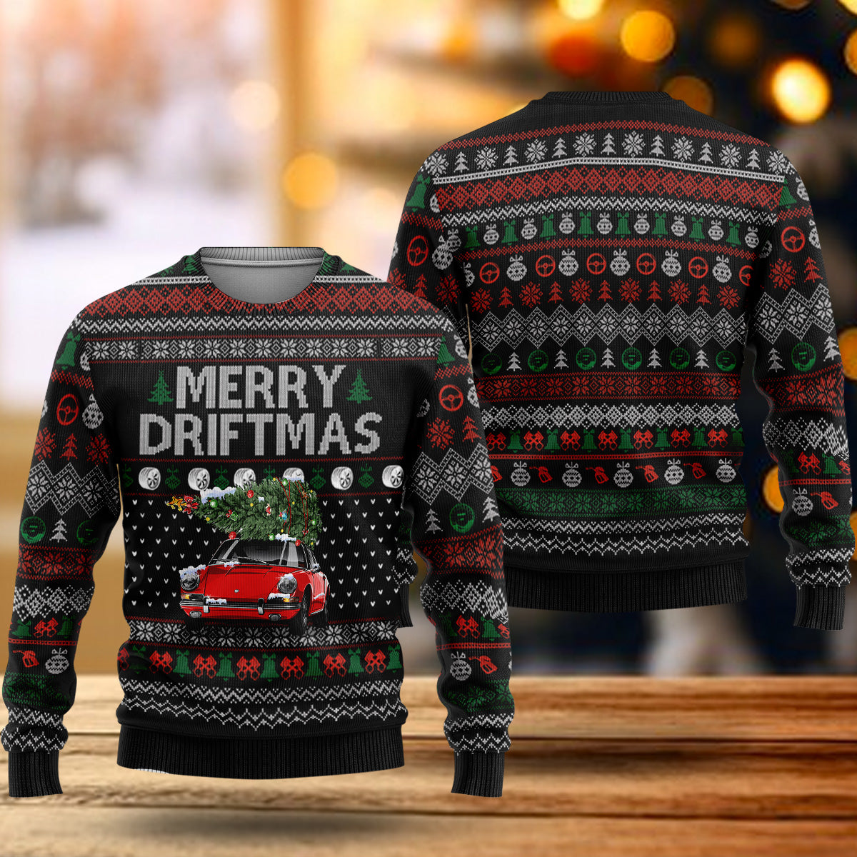 2023 911 Christmas Sweater - 911 with Christmas Trees