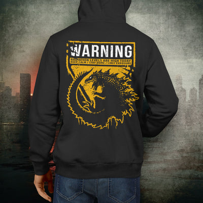 Godzilla Art Hoodie - WARNING GODZILLA