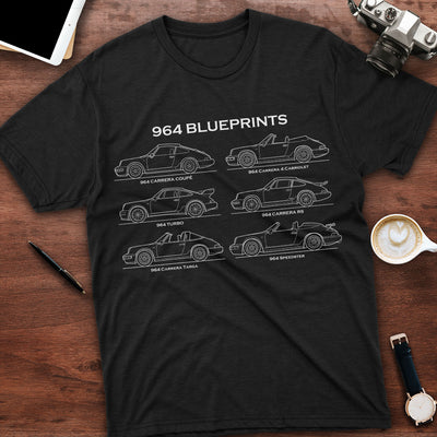 964 Blueprints T-shirt