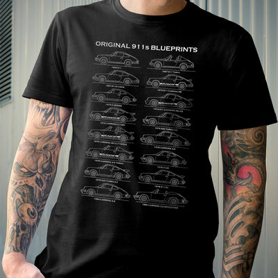 Original 911 Blueprints T-shirt