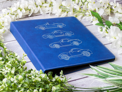 Miata Engraved Leather A4 3-Ring Binder