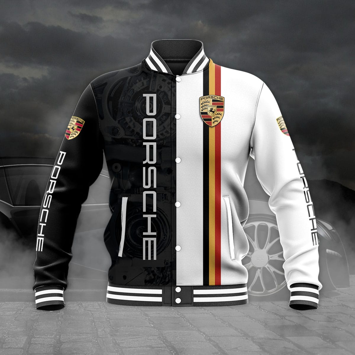 911 All Over Print Baseball Jacket v.2