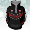 2024 Ducati Collection Christmas Fleece Zipper Hoodie