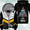 2024 Jaguar Collection Christmas Fleece Zipper Hoodie