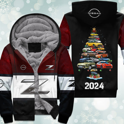 2024 Z Collection Christmas Fleece Zipper Hoodie