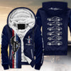 Mustang Silhouette All Over Print Fleece Zipper Hoodie