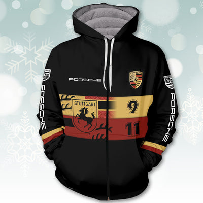 2024 911 Collection Christmas Fleece Zipper Hoodie