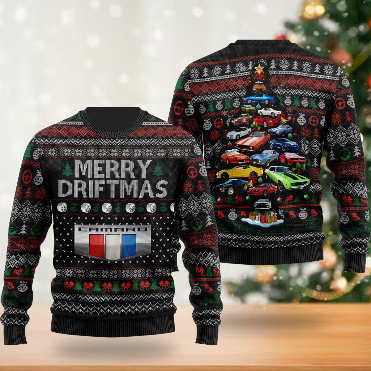 2023 Camaro Christmas Sweater - Christmas Tree From Camaros