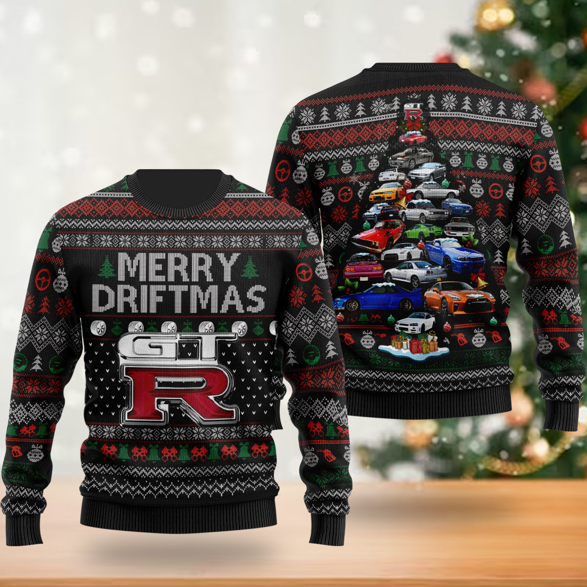 2023 Skyline/GTR Christmas Sweater - Christmas Tree From Skylines