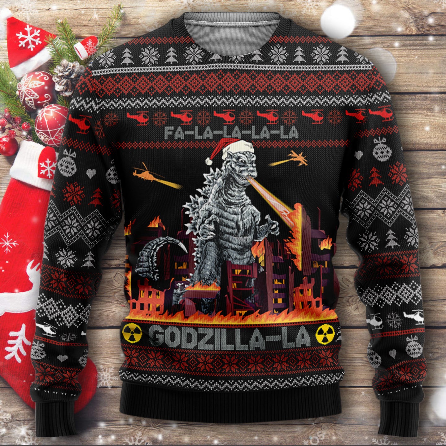 Godzilla ugly outlet sweater