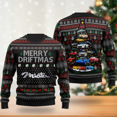 2023 Miata Christmas Sweater - Christmas Tree From Miatas