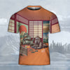 Godzilla All Over Print T-shirt - Godzilla & King Kong Playing Games