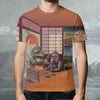 Godzilla All Over Print T-shirt - Godzilla & King Kong Playing Games