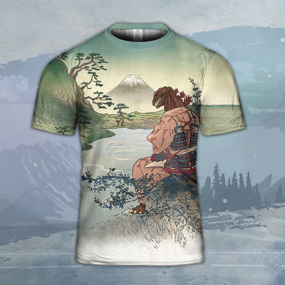 Godzilla All Over Print T-shirt - Godzilla Japanese Kimono Style T-shirt