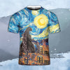 Godzilla All Over Print T-shirt - Starry Night