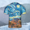 Godzilla All Over Print T-shirt - Starry Night