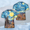 Godzilla All Over Print T-shirt - Starry Night