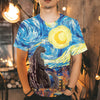 Godzilla All Over Print T-shirt - Starry Night