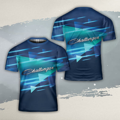 Challenger All Over Print T-shirt - Challenger Emblem Art T-shirt
