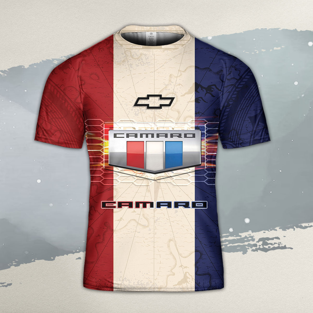 Camaro All Over Print T-shirt - Camaro Decorative Art T-shirt