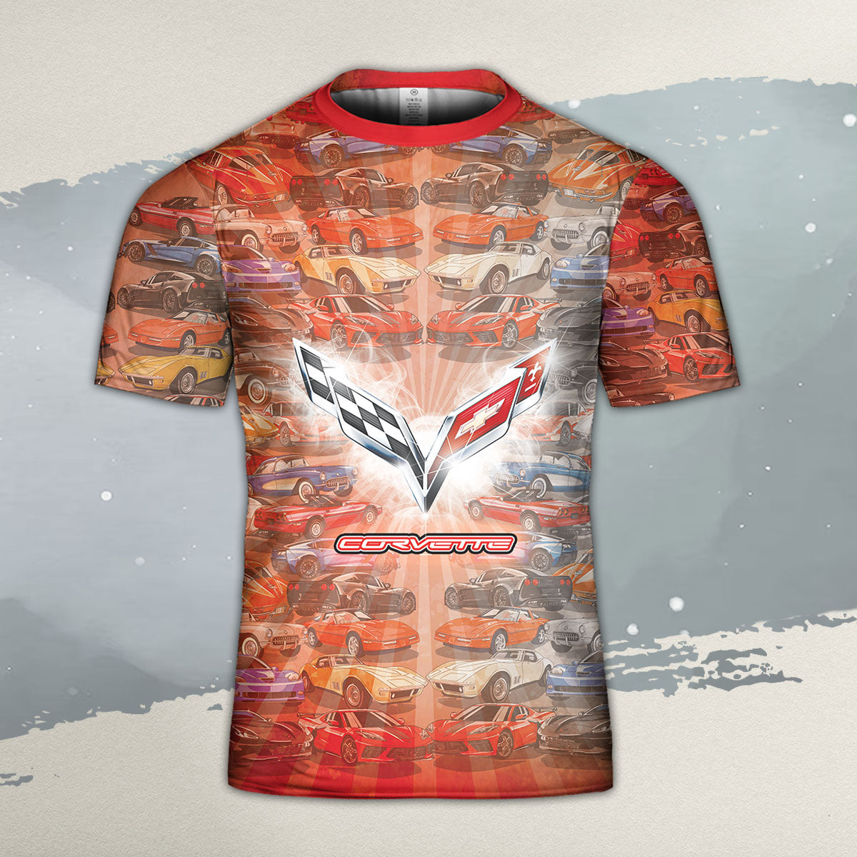 Vette All Over Print T-shirt - Vette Collection Art T-shirt