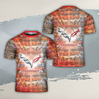 Vette All Over Print T-shirt - Vette Collection Art T-shirt