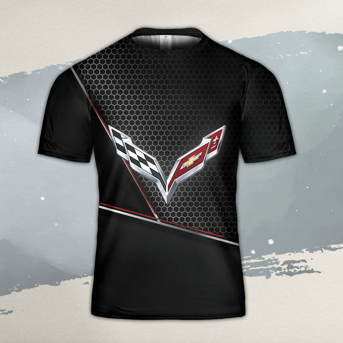 Vette All Over Print T-shirt - Vette Emblem Art T-shirt