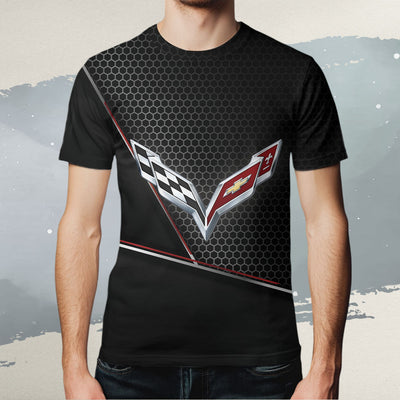 Vette All Over Print T-shirt - Vette Emblem Art T-shirt