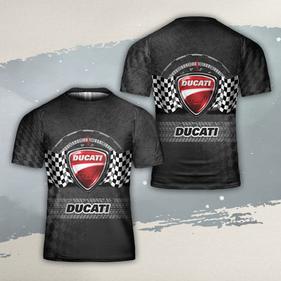 Ducati All Over Print T-shirt - Ducati Decorative Art T-shirt