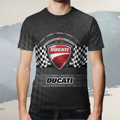 Ducati All Over Print T-shirt - Ducati Decorative Art T-shirt