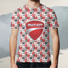 Ducati All Over Print T-shirt - Ducati Emblem Art T-shirt