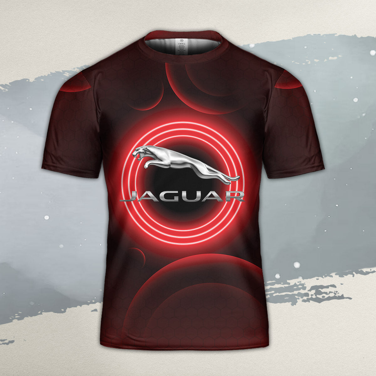 Jaguar All Over Print T-shirt - Jaguar Emblem Art T-shirt