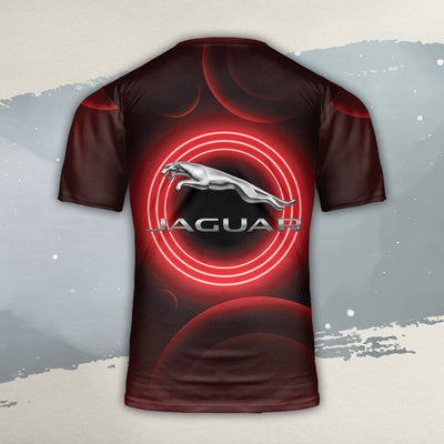 Jaguar All Over Print T-shirt - Jaguar Emblem Art T-shirt