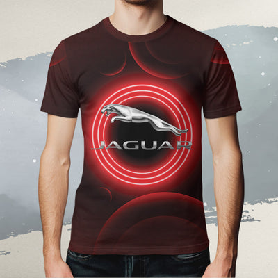Jaguar All Over Print T-shirt - Jaguar Emblem Art T-shirt