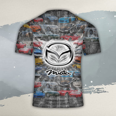 Miata All Over Print T-shirt - Miata Collection Art T-shirt