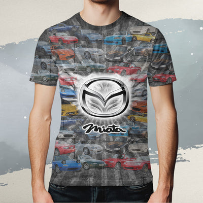 Miata All Over Print T-shirt - Miata Collection Art T-shirt