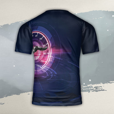 Mustang All Over Print T-shirt - 'Stang Emblem Art T-shirt