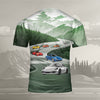 911 All Over Print T-shirt - 911 Racing Landscape Art