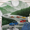 911 All Over Print T-shirt - 911 Racing Landscape Art