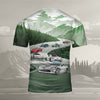 Vette All Over Print T-shirt - Vette Racing Landscape Art