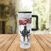 Godzilla Japanese Art & Kaiju Trilogy 40oz Vacuum Insulated Trek Tumbler