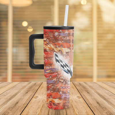 Vette Art 40oz Vacuum Insulated Trek Tumbler