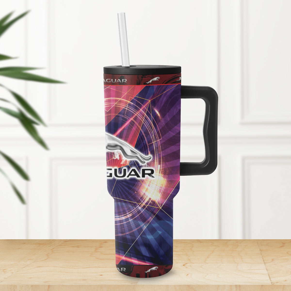 Jaguar Art 40oz Vacuum Insulated Trek Tumbler
