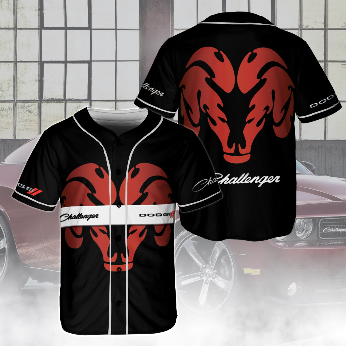 Challenger All Over Print Baseball Jersey