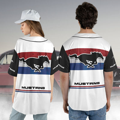 Mustang All Over Print Baseball Jersey
