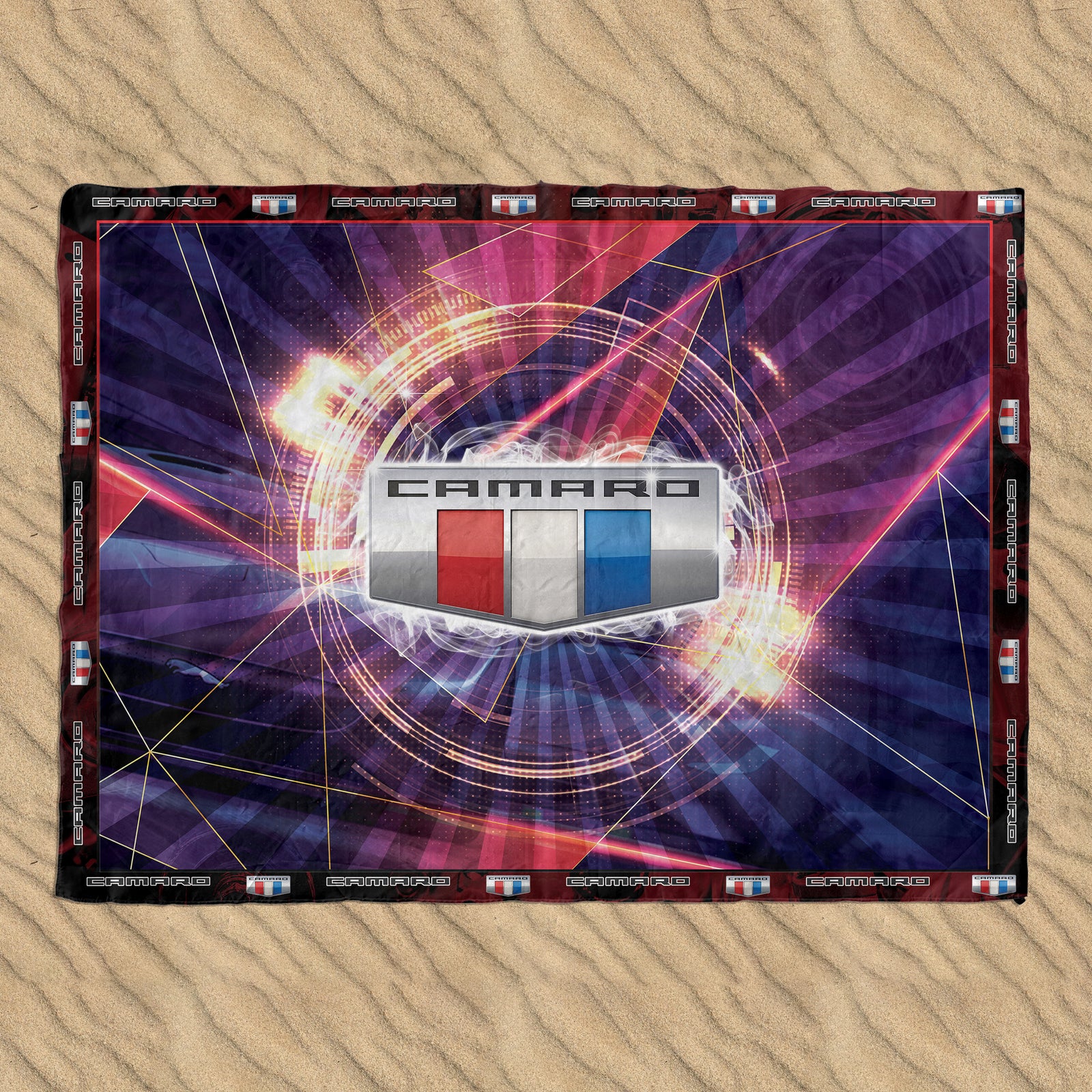 Camaro Art Sand-proof Beach Blanket